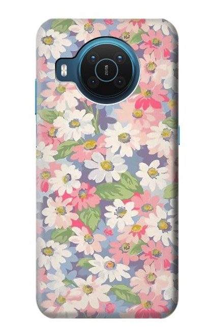 S3688 花の花のアートパターン Floral Flower Art Pattern Nokia X20 バックケース、フリップケース・カバー