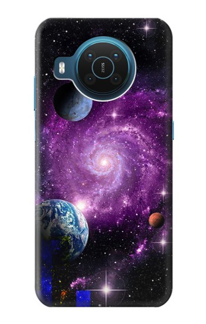 S3689 銀河宇宙惑星 Galaxy Outer Space Planet Nokia X20 バックケース、フリップケース・カバー