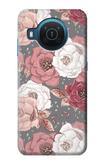 S3716 バラの花柄 Rose Floral Pattern Nokia X20 バックケース、フリップケース・カバー