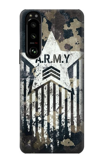 S3666 陸軍迷彩迷彩 Army Camo Camouflage Sony Xperia 5 III バックケース、フリップケース・カバー