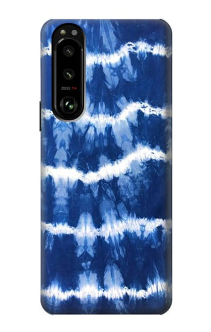 S3671 ブルータイダイ Blue Tie Dye Sony Xperia 5 III バックケース、フリップケース・カバー