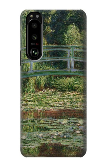 S3674 クロードモネ歩道橋とスイレンプール Claude Monet Footbridge and Water Lily Pool Sony Xperia 5 III バックケース、フリップケース・カバー