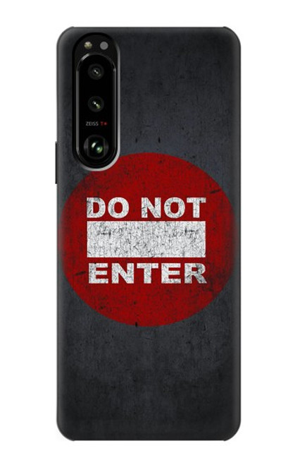 S3683 立入禁止 Do Not Enter Sony Xperia 5 III バックケース、フリップケース・カバー
