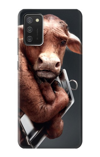 S1271 クレイジー牛 Crazy Cow Samsung Galaxy A03S バックケース、フリップケース・カバー