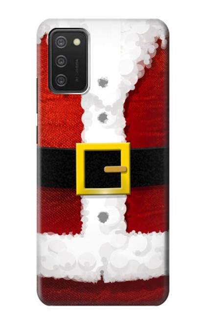 S2846 クリスマス・サンタクロース・コスチューム Christmas Santa Red Suit Samsung Galaxy A03S バックケース、フリップケース・カバー