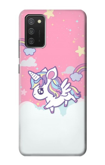 S3518 ユニコーン漫画 Unicorn Cartoon Samsung Galaxy A03S バックケース、フリップケース・カバー