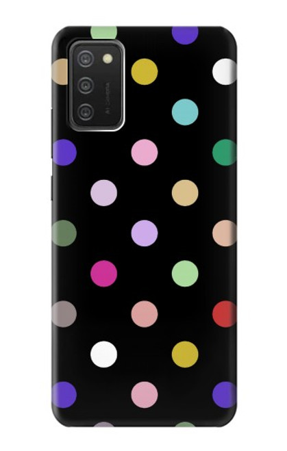 S3532 カラフルな水玉 Colorful Polka Dot Samsung Galaxy A03S バックケース、フリップケース・カバー