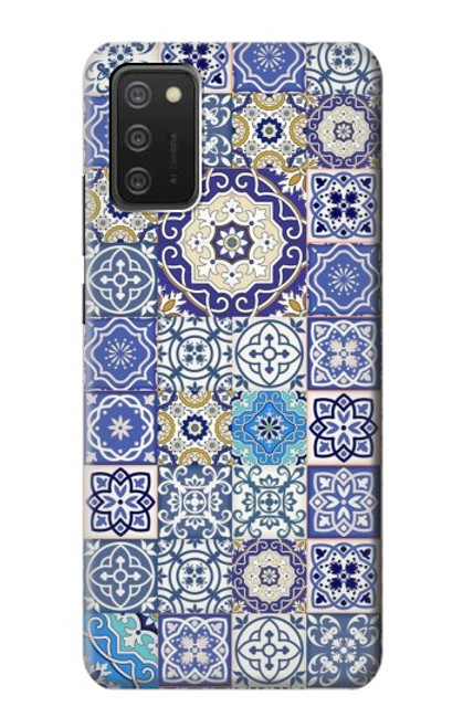 S3537 モロッコのモザイクパターン Moroccan Mosaic Pattern Samsung Galaxy A03S バックケース、フリップケース・カバー