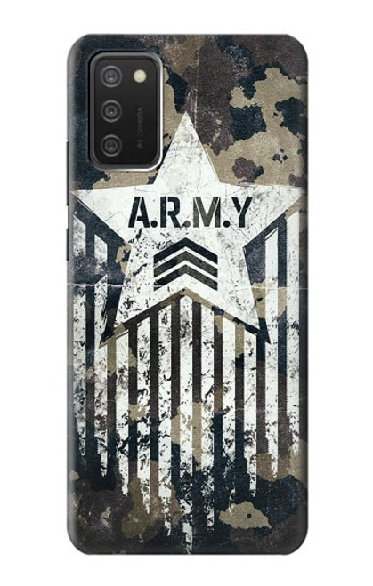 S3666 陸軍迷彩迷彩 Army Camo Camouflage Samsung Galaxy A03S バックケース、フリップケース・カバー