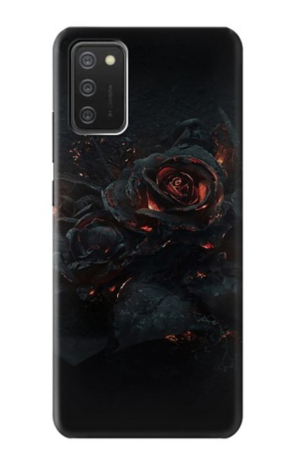 S3672 バーンドローズ Burned Rose Samsung Galaxy A03S バックケース、フリップケース・カバー