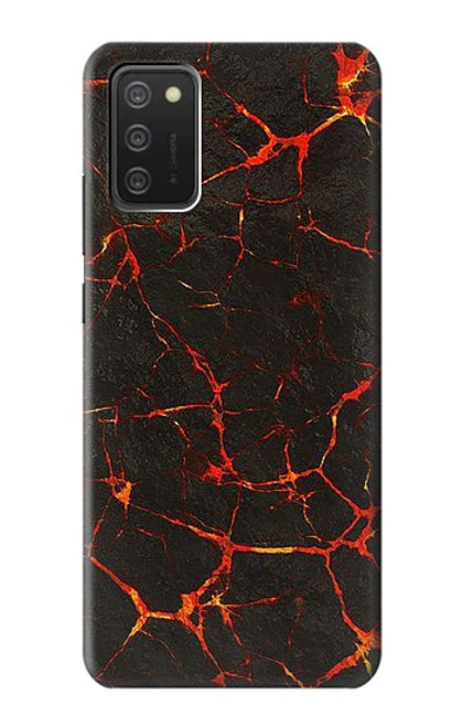 S3696 溶岩マグマ Lava Magma Samsung Galaxy A03S バックケース、フリップケース・カバー