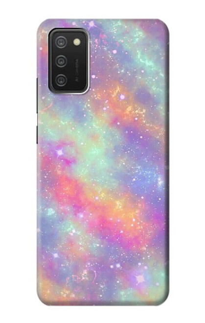 S3706 パステルレインボーギャラクシーピンクスカイ Pastel Rainbow Galaxy Pink Sky Samsung Galaxy A03S バックケース、フリップケース・カバー