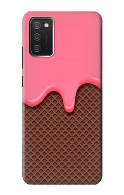 S3754 ストロベリーアイスクリームコーン Strawberry Ice Cream Cone Samsung Galaxy A03S バックケース、フリップケース・カバー
