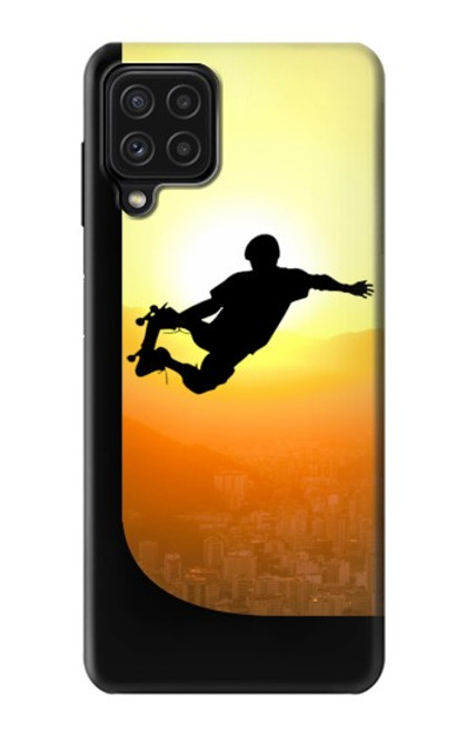 S2676 エクストリームスケートボードサンセット Extreme Skateboard Sunset Samsung Galaxy A22 4G バックケース、フリップケース・カバー