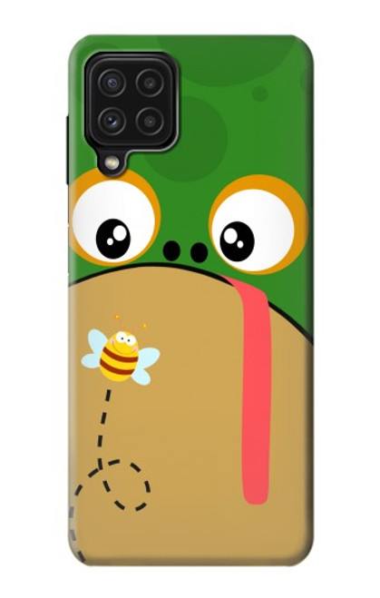 S2765 かわいいカエル ハチ 漫画 Frog Bee Cute Cartoon Samsung Galaxy A22 4G バックケース、フリップケース・カバー