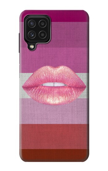 S3473 LGBTレズビアン旗 LGBT Lesbian Flag Samsung Galaxy A22 4G バックケース、フリップケース・カバー