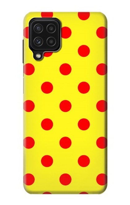S3526 赤い水玉 Red Spot Polka Dot Samsung Galaxy A22 4G バックケース、フリップケース・カバー