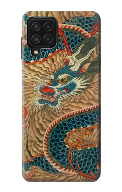 S3541 ドラゴンクラウドペインティング Dragon Cloud Painting Samsung Galaxy A22 4G バックケース、フリップケース・カバー