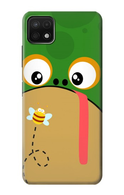 S2765 かわいいカエル ハチ 漫画 Frog Bee Cute Cartoon Samsung Galaxy A22 5G バックケース、フリップケース・カバー