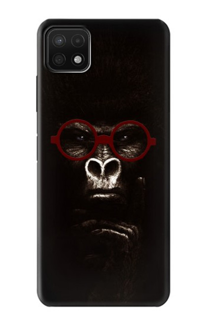 S3529 思考ゴリラ Thinking Gorilla Samsung Galaxy A22 5G バックケース、フリップケース・カバー