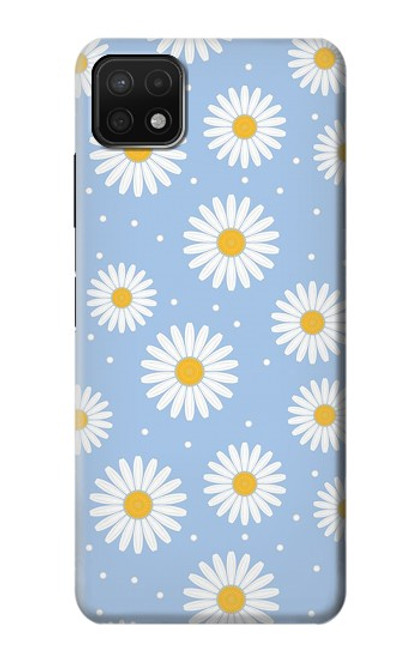 S3681 デイジーの花のパターン Daisy Flowers Pattern Samsung Galaxy A22 5G バックケース、フリップケース・カバー