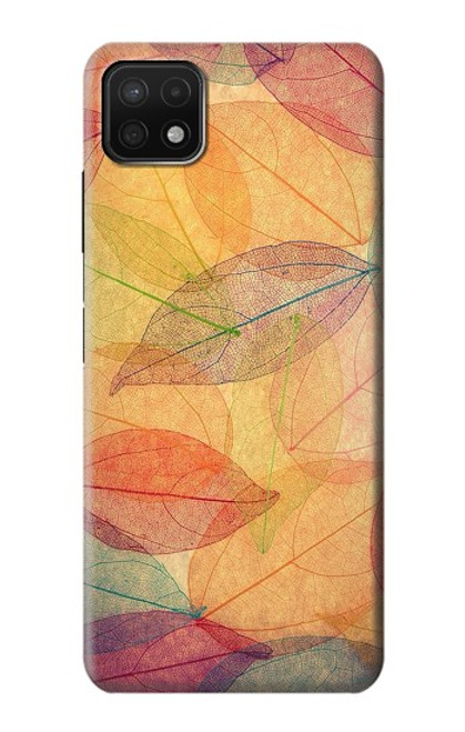 S3686 秋シーズン葉秋 Fall Season Leaf Autumn Samsung Galaxy A22 5G バックケース、フリップケース・カバー