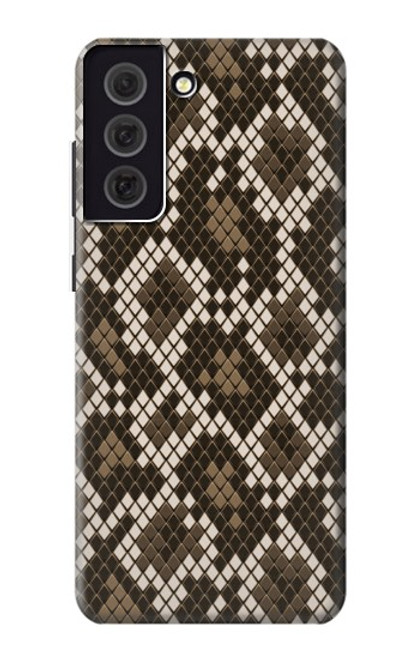 S3389 シームレスなヘビ皮パターングラフィック Seamless Snake Skin Pattern Graphic Samsung Galaxy S21 FE 5G バックケース、フリップケース・カバー