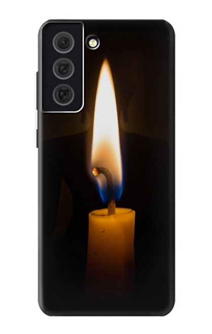 S3530 仏 Buddha Candle Burning Samsung Galaxy S21 FE 5G バックケース、フリップケース・カバー