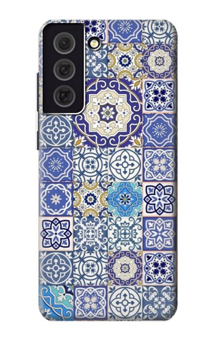 S3537 モロッコのモザイクパターン Moroccan Mosaic Pattern Samsung Galaxy S21 FE 5G バックケース、フリップケース・カバー
