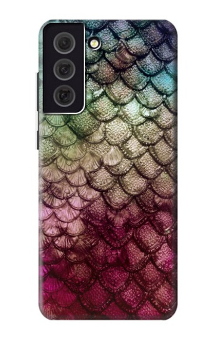 S3539 人魚の鱗 Mermaid Fish Scale Samsung Galaxy S21 FE 5G バックケース、フリップケース・カバー
