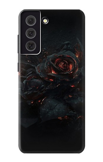 S3672 バーンドローズ Burned Rose Samsung Galaxy S21 FE 5G バックケース、フリップケース・カバー