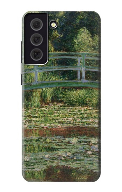 S3674 クロードモネ歩道橋とスイレンプール Claude Monet Footbridge and Water Lily Pool Samsung Galaxy S21 FE 5G バックケース、フリップケース・カバー