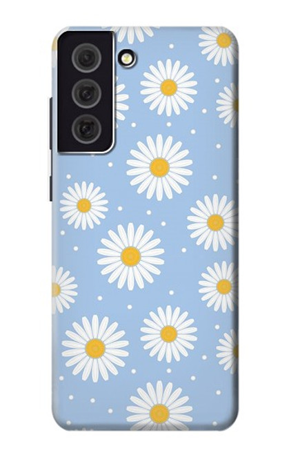 S3681 デイジーの花のパターン Daisy Flowers Pattern Samsung Galaxy S21 FE 5G バックケース、フリップケース・カバー