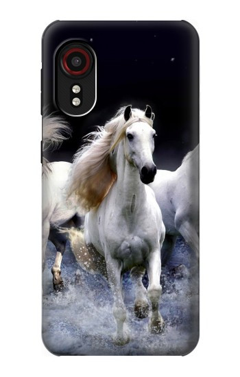 S0246 白馬 White Horse Samsung Galaxy Xcover 5 バックケース、フリップケース・カバー