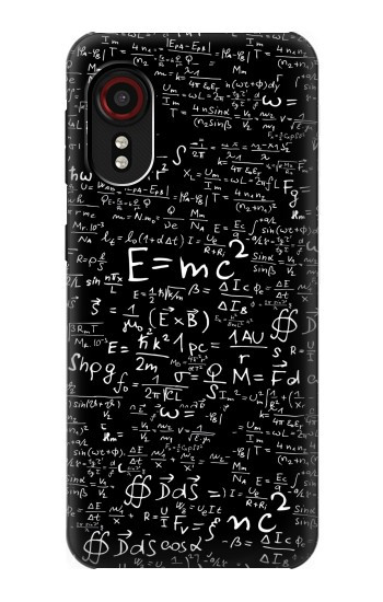 S2574 数学物理学黒板式 Mathematics Physics Blackboard Equation Samsung Galaxy Xcover 5 バックケース、フリップケース・カバー