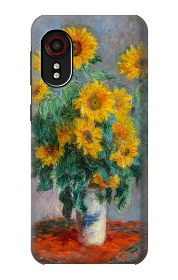 S2937 クロード・モネ ひまわり Claude Monet Bouquet of Sunflowers Samsung Galaxy Xcover 5 バックケース、フリップケース・カバー