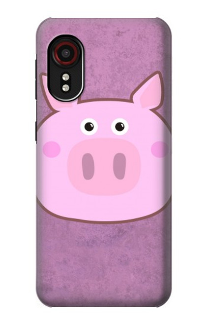 S3269 豚の漫画 Pig Cartoon Samsung Galaxy Xcover 5 バックケース、フリップケース・カバー