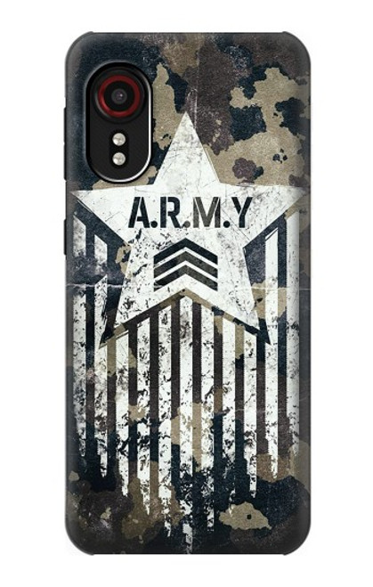 S3666 陸軍迷彩迷彩 Army Camo Camouflage Samsung Galaxy Xcover 5 バックケース、フリップケース・カバー