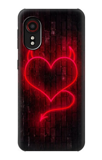 S3682 デビルハート Devil Heart Samsung Galaxy Xcover 5 バックケース、フリップケース・カバー