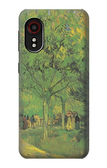 S3748 フィンセント・ファン・ゴッホ パブリックガーデンの車線 Van Gogh A Lane in a Public Garden Samsung Galaxy Xcover 5 バックケース、フリップケース・カバー