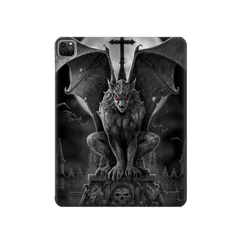 S0850 ガーゴイル悪魔 Gargoyle Devil Demon iPad Pro 12.9 (2022,2021,2020,2018, 3rd, 4th, 5th, 6th) タブレットケース