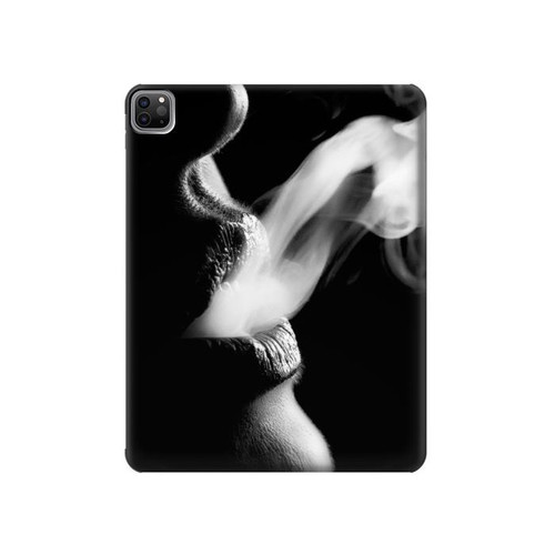 S0917 セクシーリップガール喫煙 Sexy Lip Girl Smoking iPad Pro 12.9 (2022,2021,2020,2018, 3rd, 4th, 5th, 6th) タブレットケース