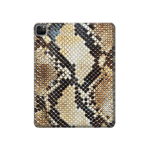 S2703 スネークスキンテクスチャグラフィックプリント Snake Skin Texture Graphic Printed iPad Pro 12.9 (2022,2021,2020,2018, 3rd, 4th, 5th, 6th) タブレットケース