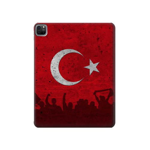 S2991 七面鳥サッカー Turkey Football Soccer Flag iPad Pro 12.9 (2022,2021,2020,2018, 3rd, 4th, 5th, 6th) タブレットケース