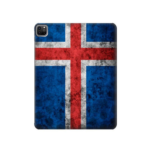 S3000 アイスランドサッカー Iceland Football Soccer Flag iPad Pro 12.9 (2022,2021,2020,2018, 3rd, 4th, 5th, 6th) タブレットケース