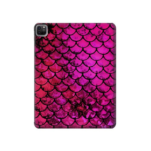S3051 ピンク人魚のスケール Pink Mermaid Fish Scale iPad Pro 12.9 (2022,2021,2020,2018, 3rd, 4th, 5th, 6th) タブレットケース