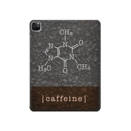 S3475 カフェイン分子 Caffeine Molecular iPad Pro 12.9 (2022,2021,2020,2018, 3rd, 4th, 5th, 6th) タブレットケース