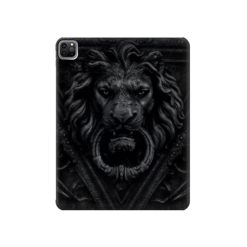 S3619 ダークゴシックライオン Dark Gothic Lion iPad Pro 12.9 (2022,2021,2020,2018, 3rd, 4th, 5th, 6th) タブレットケース