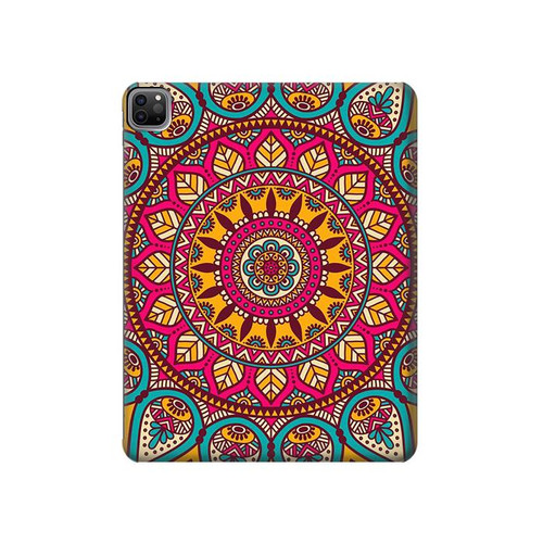 S3694 ヒッピーアートパターン Hippie Art Pattern iPad Pro 12.9 (2022,2021,2020,2018, 3rd, 4th, 5th, 6th) タブレットケース