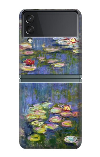 S0997 クロード・モネ 睡蓮 Claude Monet Water Lilies Samsung Galaxy Z Flip 3 5G バックケース、フリップケース・カバー